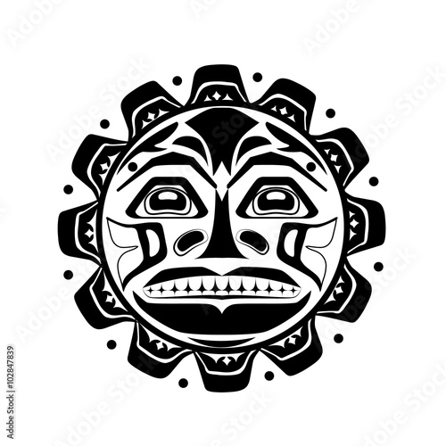 Vector illustration of the sun symbol