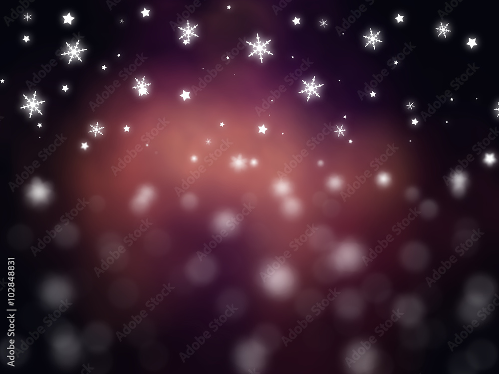 Obraz premium Christmas red background. The winter background, falling 