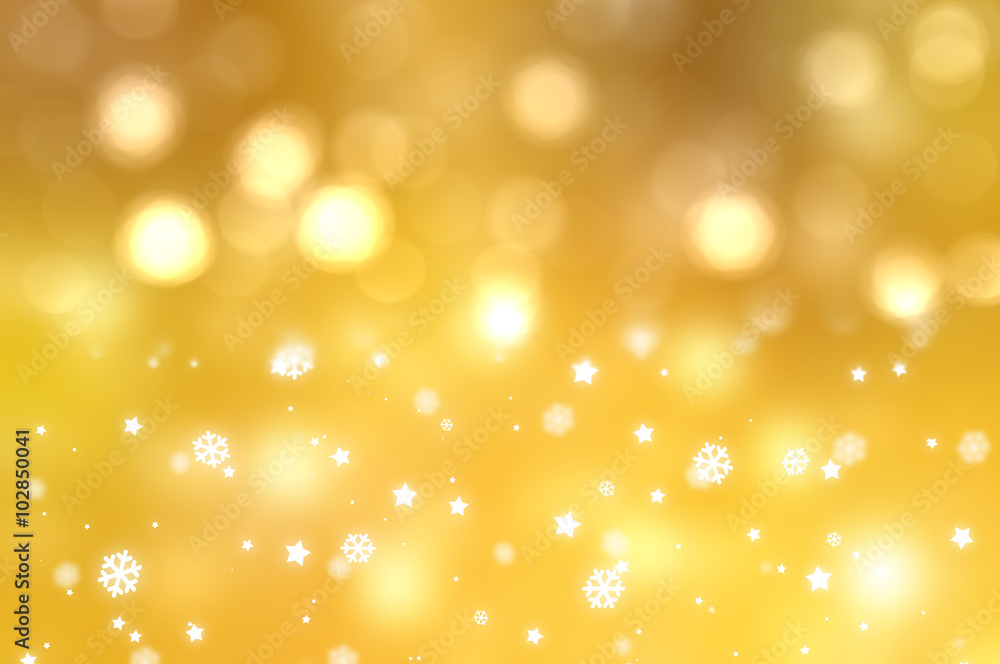 Christmas gold background. The winter background