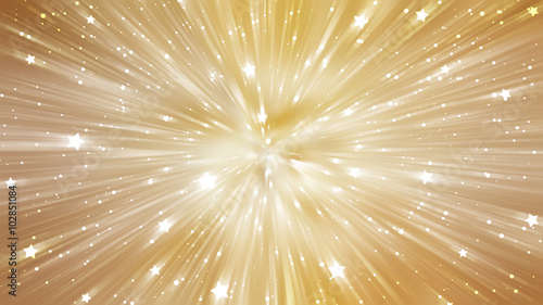 abstract gold background. explosion star.