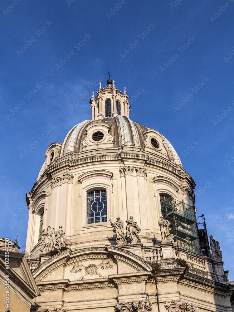 Cupola Petersdom in Rome. Italy.