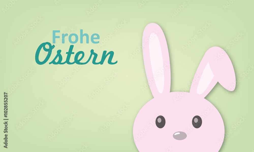 Frohe Ostern mit Osterhase Frohe Ostern mit Osterhase