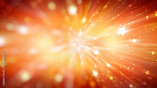 abstract orange background. explosion star.