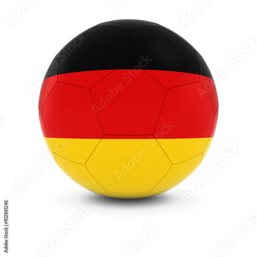 Germany Football - German Flag on Soccer Ball
