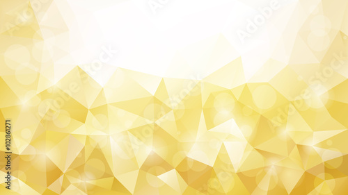 Beautiful gold foil background - luxury abstract polygonal mosaic 