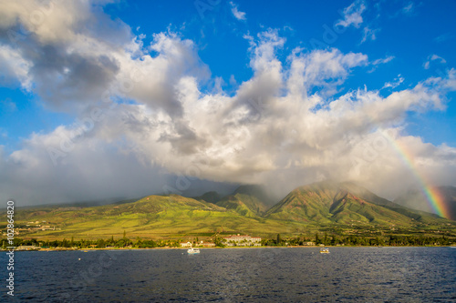 Rainbow over the city