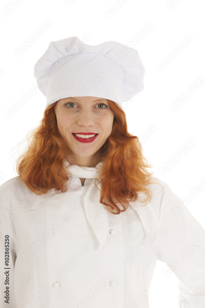 Portrait female baker chef
