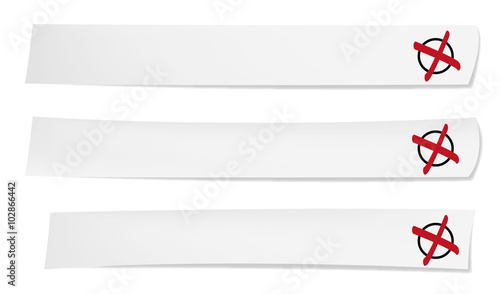 Jede Stimme zählt auf Papier Set