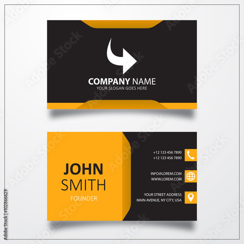Redo icon. Business card te...