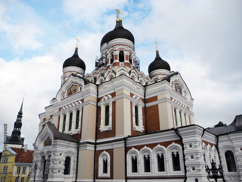 Alexander Nevsky Cathedral in Tallinn. Alexander Nevsky Cathedral in Tallinn.