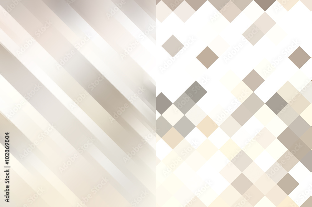Set of abstract backgrounds beige
