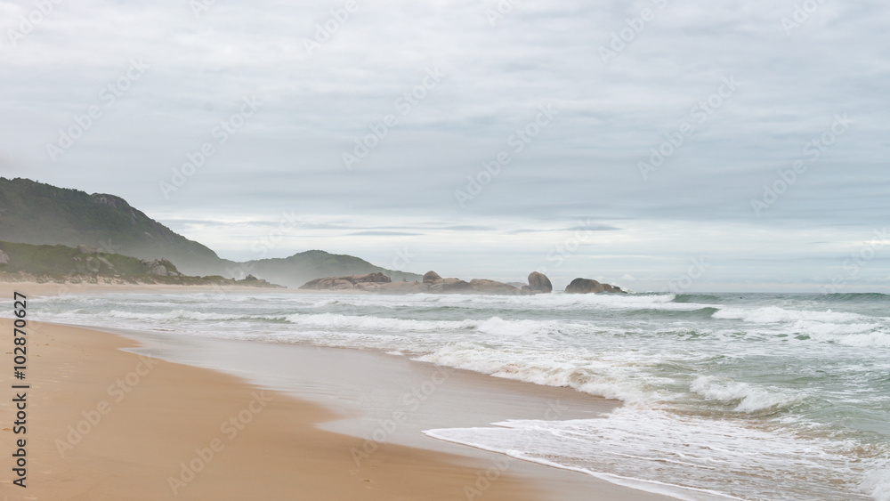 Mole beach in Florianopolis, Santa Catarina, Brazil.