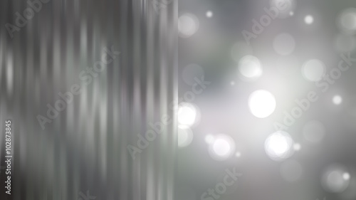 Bokeh light, shimmering blur spot lights on silver abstract back © spaceshine