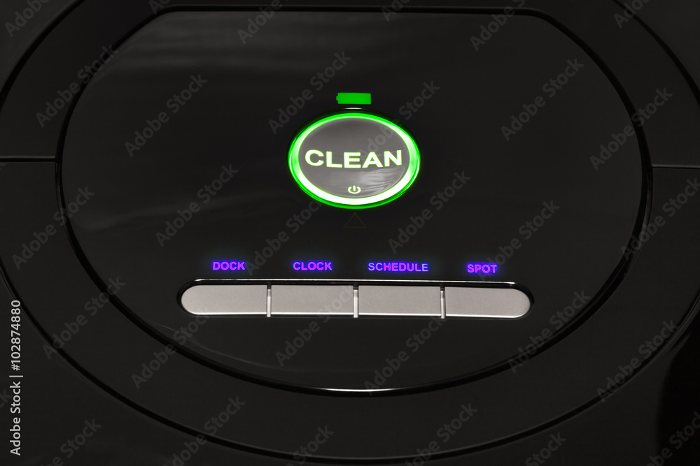 Control panel of robotic vacuum cleaner