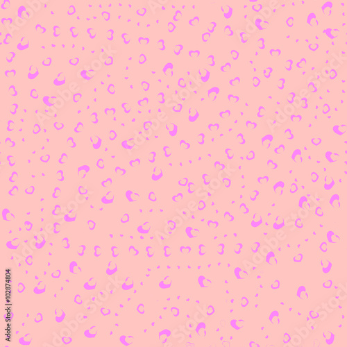 salmon wrapping paper with littie pink hearts