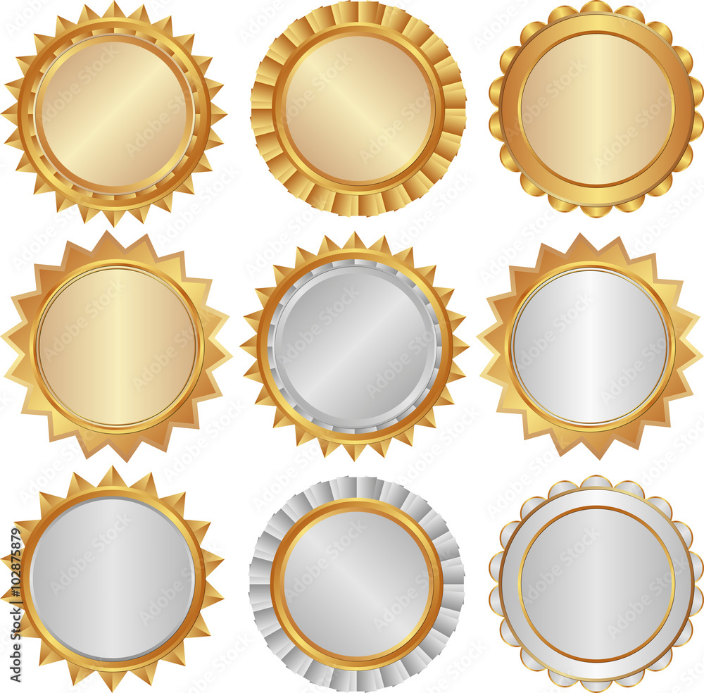 set of isolated badges - design elements set of isolated badges - design elements