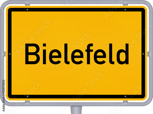 Ortsschild, Bielefeld