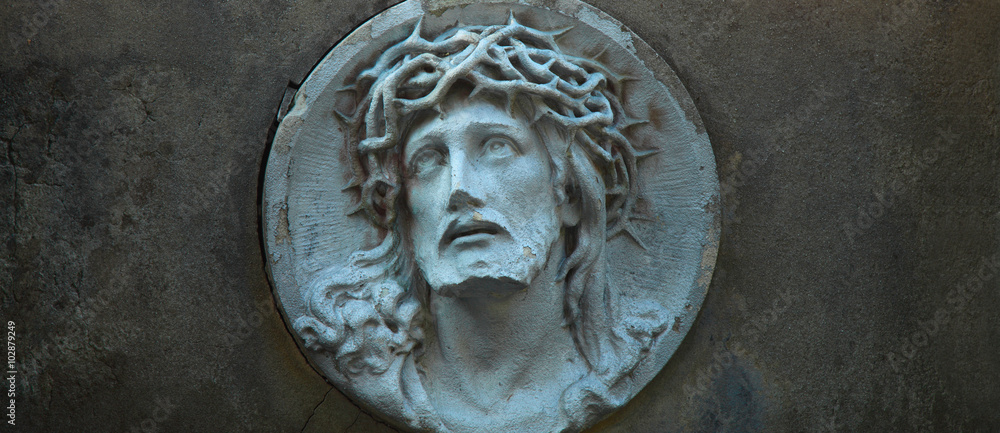 Jesus Christ in a crown of thorns