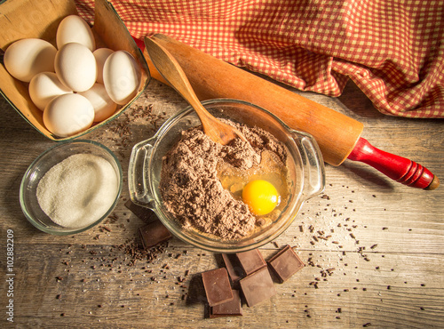 Φωτογραφία Baking A Chocolate Cake