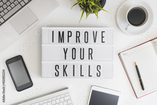 Improve your skills concept