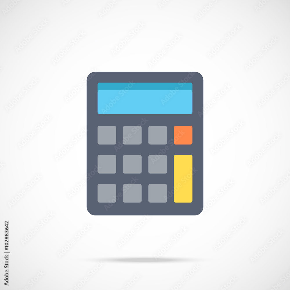 Vector calculator icon Vector calculator icon