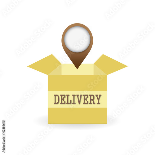 delivery icon with pointer