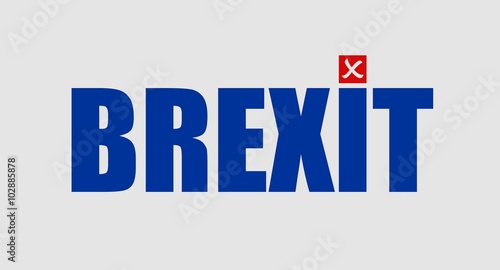 United Kingdom exit from europe relative image. Brexit named politic process. Referendum theme