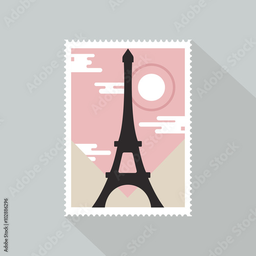 paris stamp
