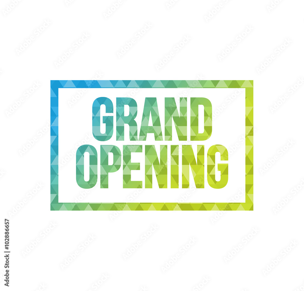 triangle shape grand opening text pattern triangle shape grand opening text pattern