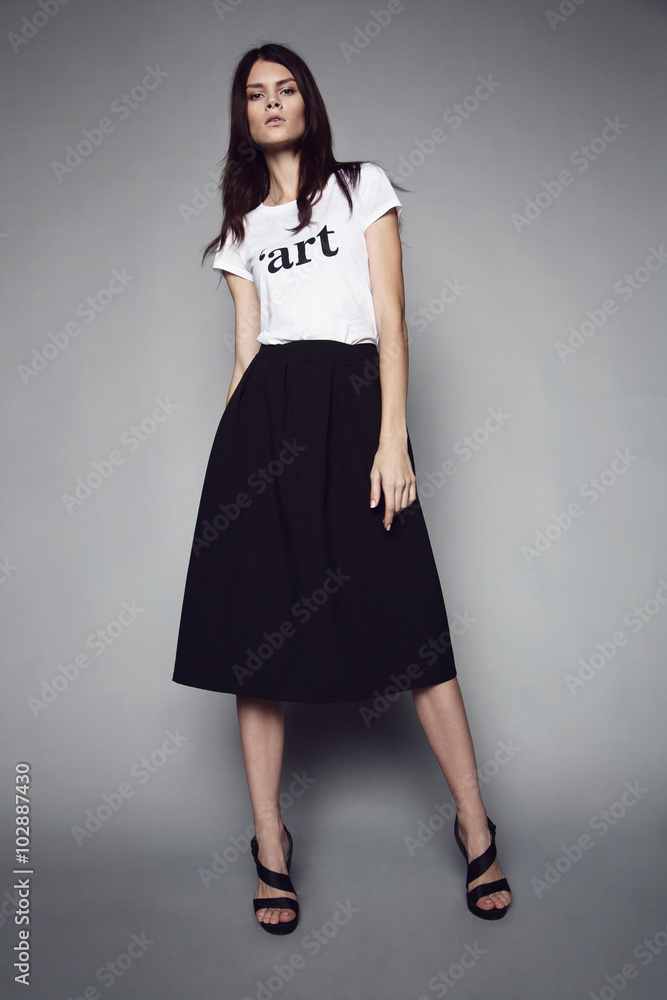 Attractive woman in casual wear Attractive woman in casual wear