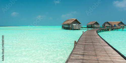 Overwater bungalow, Maldives