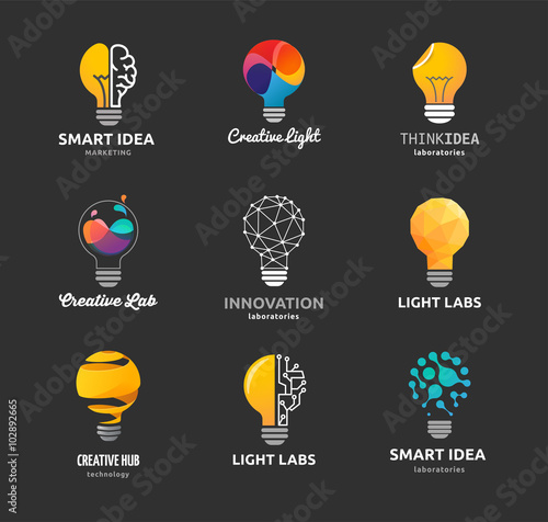 Light bulb - idea, creative, technology icons