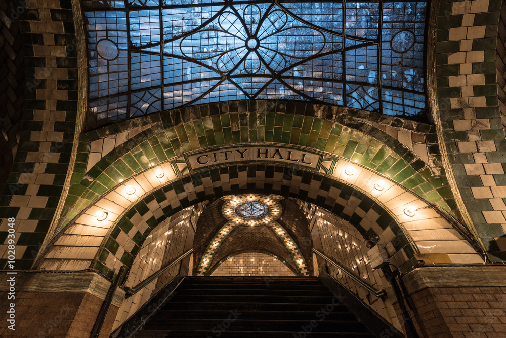 Fototapeta Abandoned City Hall Station - New York City