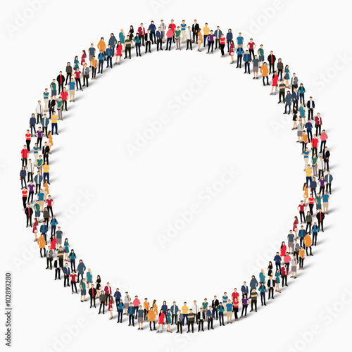 group  people  shape   circle
