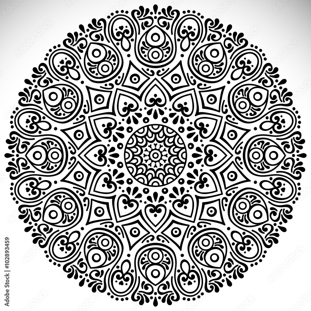 Vector indian Mandala Vector indian Mandala