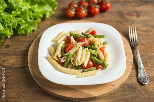 Italian pasta with vegetables