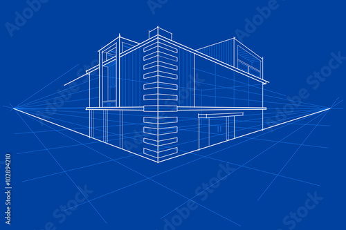 Blueprint of Building