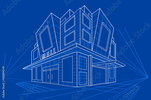 Blueprint of Building