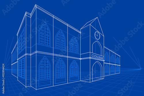 Blueprint of Building