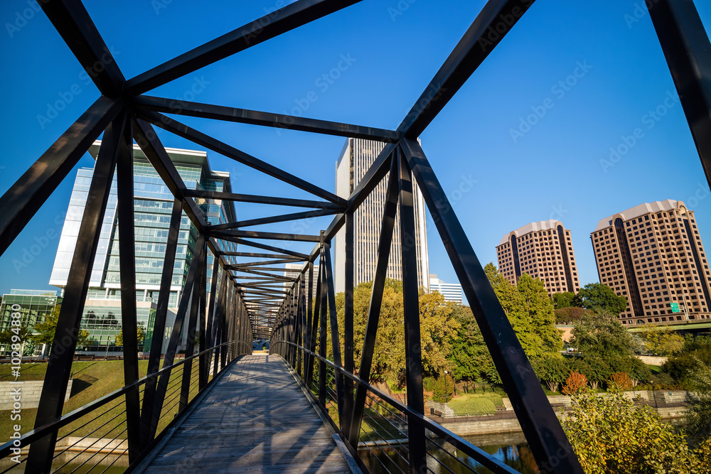 View of the skyline in Richmond, Virginia. View of the skyline in Richmond, Virginia.