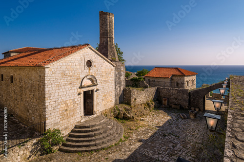 Archaeological museum in historical buildings of Ulcinj old town photo