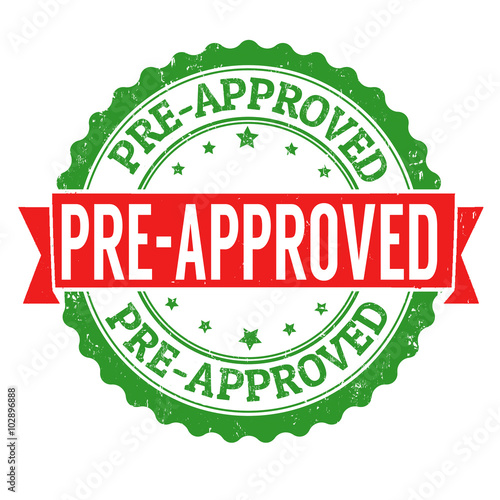 Pre-approved stamp