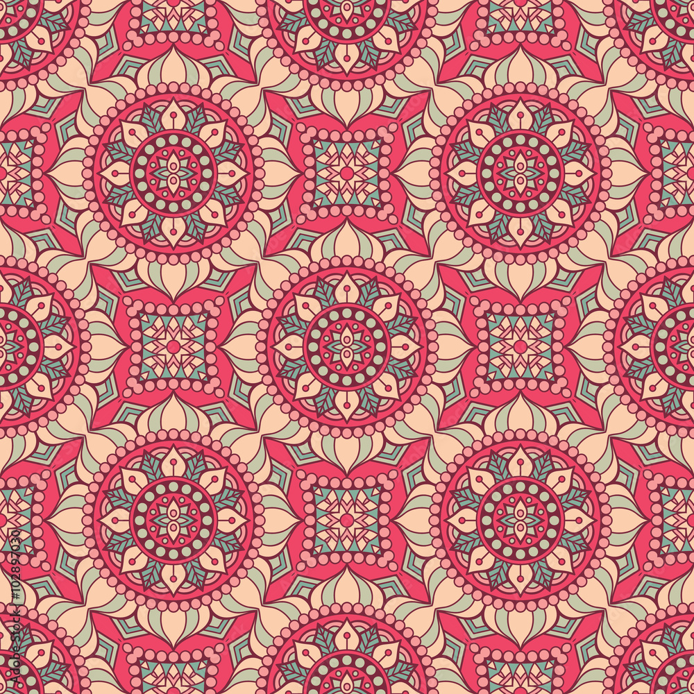 Ethnic floral seamless pattern Ethnic floral seamless pattern