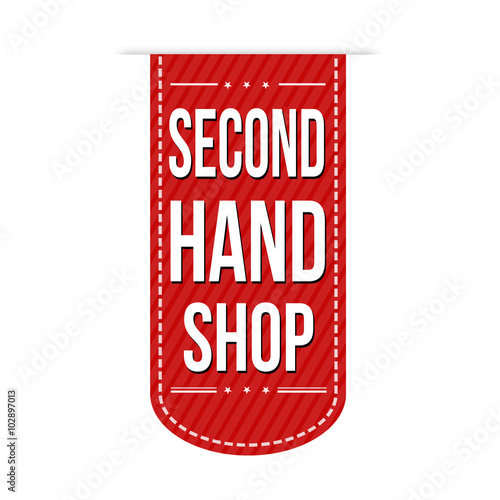 Second hand shop banner design