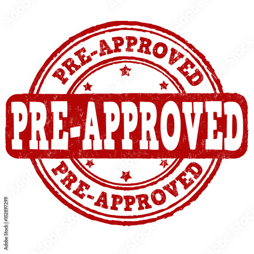 Pre-approved stamp