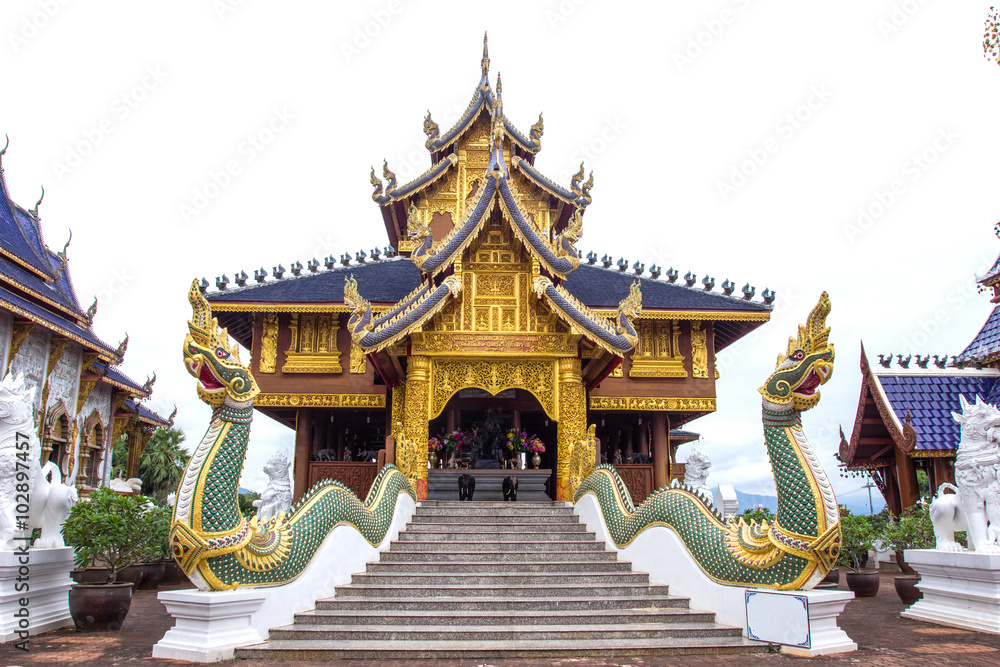 Beautiful place of worship with religious teachings in Chiangmai Beautiful place of worship with religious teachings in Chiangmai