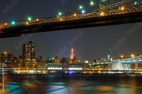 Manhattan night view / New York, USA