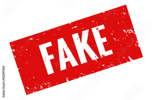 Fake Stempel rot