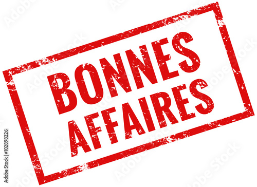 Bonnes affaires timbre rouge