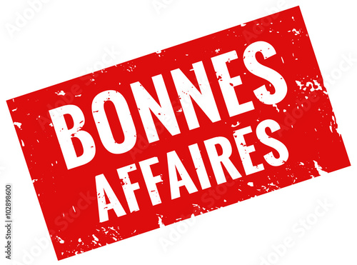 Bonnes affaires timbre rouge